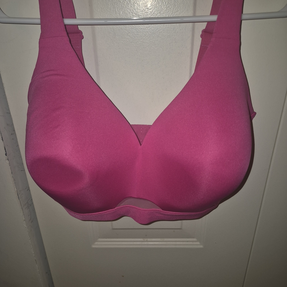 Cacique Hot Pink Seamless Molded Bra